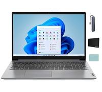 Lenovo IdeaPad 1i 15.6" Full HD Touchscreen Laptop, Intel Core i3-1215U, 16GB RAM, 256GB SSD, SD Card Reader, Wi-Fi 6, Windows 11 Home, Cloud Gray with Accessories