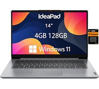 Lenovo Ideapad 1i Laptop (14 inch HD Anti-Glare, N4020, 4GB RAM, 128GB Storage (64GB eMMC + 64GB SD IST Card) for Kids Education Webcam Wi-Fi