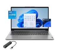 Lenovo IdeaPad 1i Laptop for Business & Student, 15.6 FHD Display, 12th Gen Core i5-1235U (Up to 4.4GHz), 8GB RAM, 512GB PCIe SSD, Keypad, WiFi 6, USB-C, SD Card Reader, PDG RJ45 Cable, Win 11 Pro