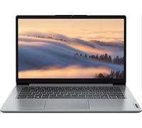Lenovo Ideapad 1i Thin Light Laptop, 14.0" HD Display, Intel Celeron N4020(up to 2.80 GHz), 4GB RAM, 64GB eMMC + 128GB PCIe SSD, WiFi 6, Webcam, 10Hr Battery, Windows 11 S, Cloud Grey