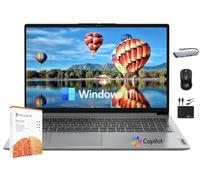 Lenovo IdeaPad 2025 Slim Laptop, 12GB RAM, 756GB Storage (256GB SSD & 500GB External), Dual Core Intel Processor, 15.6 Inch Anti-Glare Display, WiFi 6, HD Webcam, Long Battery, Office 365, Win 11