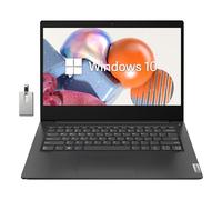 Lenovo Ideapad 3 14" HD Laptop, Intel Pentium Gold 6405U Processor, 12GB RAM, 512GB PCIe SSD, Intel UHD Graphics, Speakers, Webcam, WiFi, Bluetooth, Win 10 S, Black, 32GB Hotface USB Card
