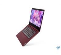 Lenovo IdeaPad 3 14IIL05 Intel® Core™ i3 i3-1005G1 Laptop 35.6 cm (14") Full HD 4 GB DDR4-SDRAM 128 GB SSD Wi-Fi 6 (802.11ax) Windows 10 Home in S mode English Cherry (fruit), Red