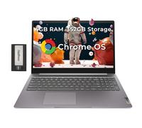 Lenovo IdeaPad 3 15.6" FHD Anti-Glare Chromebook, Intel Celeron N4500, 4GB LPDDR4 RAM, 352GB Storage (64GB SSD + 288GB Docking Station Set), HD Camera, HD Audio, Wi-Fi 6, Bluetooth, Chrome OS, Grey