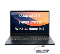 Lenovo IdeaPad 3 3i Laptop (15.6" FHD Touchscreen, Intel Core i5-1155G7, 40GB RAM, 1TB SSD) Narrow Bezel, Webcam, 12-Hr Long Battery Life, Wi-Fi 6, IST SD, Win 11 Pro, Business & Home, Abyss Blue