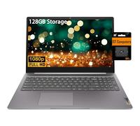 Lenovo Ideapad 3 Chromebook 15 (15.6" FHD, 4GB RAM, 128GB Storage (64GB eMMC + 64GB IST SD Card), Intel Celeron), Home & Student Laptop, IST HUB, 10-Hr Long Battery Life, Wi-Fi 6, Chrome OS