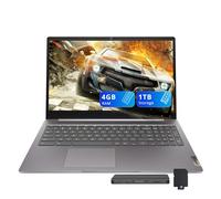 Lenovo IdeaPad 3i 15.6" FHD Chromebook, Intel Celeron N4500, 4GB LPDDR4x, 1TB Storage (64GB eMMC+1TB Docking Station Set), Intel UHD Graphics, Numeric Keypad, Wi-Fi 6, Chrome OS, Arctic Grey