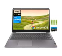 Lenovo IdeaPad 3i 15.6" FHD Chromebook, Intel Celeron N4500 Processor, 4GB RAM, 192GB Storage(64GB eMMC + 128GB Flash Memory), Webcam, Wi-Fi 6, Bluetooth, SD Card Reader, HDMI, Artic Grey, Chrome OS