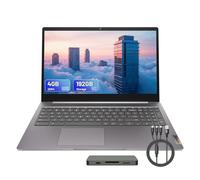 Lenovo Ideapad 3i 15.6" FHD Chromebook | Intel Celeron N4500, UHD Graphics | 4GB LPDDR4X RAM, 192GB Storage (64GB eMMC+128GB Docking Station Set) | Full Size Keyboard, Wi-Fi 6, Chrome OS | Gray