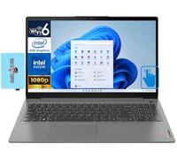 Lenovo Ideapad 3i 15.6" FHD Touchscreen Laptop (Intel i3-1115G4, 12GB RAM, 256GB PCIe SSD, Intel UHD, WiFi 6, Bluetooth 5.2, HD Webcam, SD Reader, Win 11 Pro) with Dockztorm Hub
