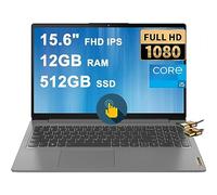 Lenovo IdeaPad 3i 15 Business Laptop 15.6" FHD IPS Touchscreen 11th Gen Intel Quad-Core i5-1135G7 (Beat i7-10710U) 12GB RAM 512GB SSD Intel Iris Xe Graphic USB-C Privacy Webcam Win11 Gray + HDMI Cable