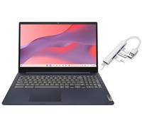 Lenovo IdeaPad 3i Chromebook 15.6” FHD Display | Intel Celeron N4500 | Intel UHD Graphics | HDMI | Abyss Blue | 8GB RAM | 64GB SSD | Chrome OS | Bundle with USB 3.0 Hub
