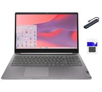 Lenovo IdeaPad 3i Chromebook 15.6" FHD Laptop, Intel Celeron N4500, 4GB Memory, 64GB eMMC + 128GB Memory Card Storage, Chrome OS, Artic Grey with Accessories