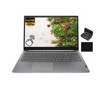 Lenovo IdeaPad 3i Chromebook Laptop, 15.6'' FHD (1920 x 1080) Touchscreen Display, 4-Core Intel Pentium Silver N6000, 8GB LPDDR4x RAM, 128GB eMMC, Wi-Fi 6, Chrome OS, Arctic Grey, EAT Wireless Earbuds