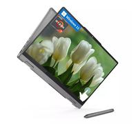 Lenovo Ideapad 5 14" 2-in-1 WUXGA Touchscreen Laptop, 8-core AMD Ryzen 7 8845HS, 16GB LPDDR5 RAM, 1TB SSD, Fingerprint, Backlit Keyboard, Stylus Pen, Win 11 Home, Luna Grey, EAT Laptop Foldable Stand