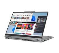Lenovo IdeaPad 5 2-in-1 14IRU9 Laptop 2024-14"" WUXGA Touch Intel UHD Graphics - Intel 7 150U 10 Cores - 16GB LPDDR5 512GB NVMe SSD - Backlit Keyboard Fingerprint Wi-Fi 6 - Win10 32GB USB, Luna Grey