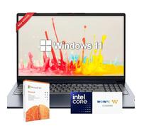 Lenovo Ideapad Business Laptop with Microsoft Office, Intel Dual-Core Processor, 15.6", 8GB RAM, 256GB SSD + 128GB eMMC, SD Card Reader, Windows 11, WOWPC Recovery USB