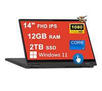 Lenovo IdeaPad Flex 5 14 2-in-1 Laptop 14" FHD IPS Glossy Touchscreen 11th Gen Quad-core i7-1165G7 12GB RAM 2TB SSD Backlit Keyboard Fingerprint HDMI USB-C Dolby Win11 Graphite Grey + HDMI Cable