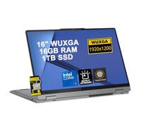Lenovo IdeaPad Flex 5 2-in-1 Laptop 16" WUXGA IPS Touchscreen Intel 10-core Core 5 120U 16GB RAM 1TB SSD Backlit Fingerprint Type-c FHD Camera Win11 ICP Hub
