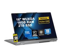 Lenovo IdeaPad Flex 5 2-in-1 Laptop 16" WUXGA IPS Touchscreen Intel 10-core Core 5 120U 16GB RAM 2TB SSD Backlit Fingerprint Type-c FHD Camera Win11Pro ICP Hub