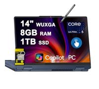 Lenovo IdeaPad Flex 5i 2-in-1 Laptop 14" WUXGA Touch Intel 12-core Ultra 5 225U (Beats Core 7 150U) 8GB RAM 1TB SSD Backlit for Creator Designer Business Professional Win11 ICP Hub/Copilot AI PC