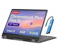 Lenovo IdeaPad Flex 5i Chromebook Plus 14" 2-in-1 Laptop, Intel Core i3