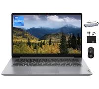 Lenovo Ideapad Laptop (2024) Business Student, 14" HD Screen, Intel Celeron N4020 Processor, 4GB RAM, 128GB (64GB eMMC+64GB Card), Wi-Fi 6, Webcam, Long Hour Battery, Win 11S+MarxsolAccessory