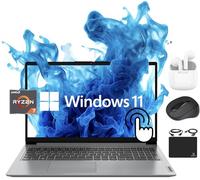 Lenovo IdeaPad Laptop 2024 Flagship, 15.6" FHD IPS Touchscreen, Octa-Core AMD Ryzen 7 5700U (Beats i7-1265U), 16GB RAM, 1TB SSD, Radeon Graphics, Webcam, WiFi 6, 10+ Hrs, Win 11+HubxcelAccessory