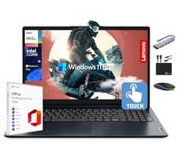 Lenovo IdeaPad Laptop Computer 2025, 15.6" FHD Touchscreen, 10-Core Intel i5, Intel Iris Xe Graphics, 40GB RAM, 1.5TB Storage (1TB SSD + 500GB Ext), MarxsolAccessory, Win 11 Pro, Lifetime Office 2024