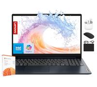 Lenovo IdeaPad Laptop for Business Student 2025, 15.6" Display, 12GB RAM +1.1GB Storage (500GB SSD +128GB eMMC +500GB Ext), Dual Intel Core Processor, WiFi 6, HubxcelAccessory, Office 365 1 Yr, Win 11