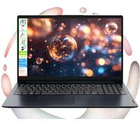 Lenovo IdeaPad Laptop with Microsoft Office and 1TB Cloud Storage (1-Year)| 15.6 inch HD Computer| 16GB RAM| 128GB eMMC & 128GB Portable SSD| Intel 2-Core CPU| Webcam| AI-Powered Windows 11| LE Bundle