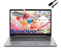 Lenovo IdeaPad Laptop with Microsoft Office for Students, Intel High Performance CPU, 12GB RAM, 1TB Cloud & 640GB Storage, SD-Card Reader, WiFi 6, Windows 11 S, 8 in 1 Hub,Type C RJ45 Cable