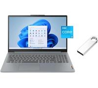Lenovo IdeaPad Slim 15.6" FHD Laptop | Intel Core i3-N305 Processor |Intel UHD Graphic| 720P Webcam | Grey | 8GB RAM DDR5 | 256GB SSD | Windows 11 S | Bundle with 64GB USB Flash Drive