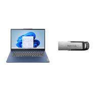 Lenovo IdeaPad Slim 3 | 14 inch Full HD Laptop | Intel Core i5-12450H| 16GB RAM | 512GB SSD |Windows & SanDisk 128GB Ultra Flair USB 3.0 Flash Drive, USB stick, memory stick with transfer speeds up