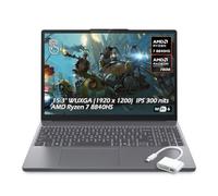 Lenovo IdeaPad Slim 3 15.3" WUXGA Touchscreen Laptop, AMD Ryzen 7 8840HS Processor, 40GB DDR5 RAM, 1TB PCIe SSD, Full HD Webcam, Wi-Fi 6, Bluetooth, Windows 11, Luna Grey, w/2TB USB Drive, W/GaLiMu