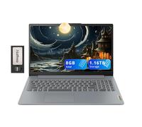 Lenovo IdeaPad Slim 3 15.6" FHD Anti-Glare Laptop, Intel i3-N305, 8GB LPDDR5, 1.16TB Storage(1TB SSD+160GB Docking Station Set), Num Pad, HD Camera, Dolby Audio, WiFi 6, Win 11, Grey