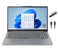 Lenovo IdeaPad Slim 3 15.6 inch FHD Touchscreen Laptop, AMD Ryzen 5 7520U, 8GB DDR5 RAM, 1TB SSD, Win11 Home, AMD Radeon 610M, Wi-Fi, Copilot AI, Artic Grey with TGY Accessories