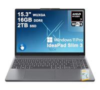 Lenovo IdeaPad Slim 3 Business Laptop | 15.3" WUXGA IPS Anti-Glare Touchscreen | AMD 8-core Ryzen 7 170 | 16GB DDR5 2TB SSD | Type-C Privacy Camera Long-Lasting Battery Win11Pro w/DLCA Accessor