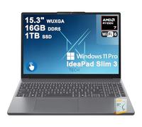 Lenovo IdeaPad Slim 3 Business Laptop | 15.3" WUXGA IPS Anti-Glare Touchscreen | AMD 8-core Ryzen 7 170 | 16GB DDR5 1TB SSD | Type-C Privacy Camera Long-Lasting Battery Win11Pro w/DLCA Accessor