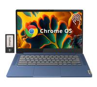 Lenovo - IdeaPad Slim 3 Chromebook, 14″ FHD IPS Touch Screen, MediaTek Kompanio 520, 4GB LPDDR4X, 224GB Storage (64GB EMMC+160GB Docking Station Set), Webcam, WiFi 6, Chrome OS, Blue