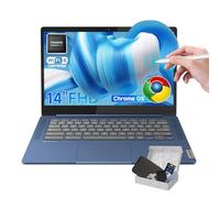 Lenovo IdeaPad Slim 3 Chromebook Laptop, 14" FHD Touch Screen, 4GB RAM, 64GB eMMC + 256GB Micro SD, MediaTek Kompanio 520, Lightweight Chromebook for Business and Students