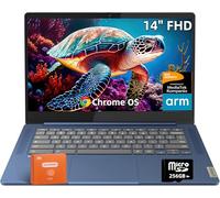 Lenovo IdeaPad Slim 3 Chromebook, Lightweight Laptop, 14" HD Display- 4GB RAM 320GB Storage (64GB eMMC+256 GB MSD), ARM Mali-G52 - HD 720p Camera - MediaTek Kompanio 520 - Abyss Blue, RH-Acccessories