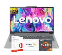 Lenovo Ideapad Slim 3 Laptop for Student & Business with Microsoft Office, Backlit Keyboard, AMD Ryzen 5 5625U (Beats Intel i7-1260U), 15.6" FHD Display, 16GB RAM 512GB SSD, Windows 11 Pro, WOWPC USB