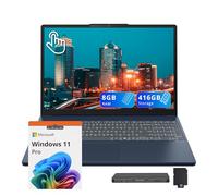 Lenovo IdeaPad Slim 3i 15.3" WUXGA Touchscreen Laptop, Intel Core 5 210H, 8GB DDR5, 416GB Storage(256GB SSD+160GB Docking Station Set), Intel Graphics, Backlit Keyboard, Number Pad, Win 11 Pro, Blue