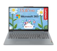 Lenovo IdeaPad Slim 3i 15.6" FHD Laptop, Intel 4-Core Processor, Office 365 | Anti-Glare Display, 128GB SSD, WiFi 6, USB-C, Long battery life, TPM, Ultra-Light, Windows 11, Copilot AI Student Laptop