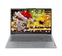 Lenovo IdeaPad Slim 3i 15.6" FHD Laptop, Intel Core i3-N305 (8-Core) CPU, 8GB LPDDR5 RAM, 128GB UFS, Intel UHD Graphics, Wi-Fi 6, SD Card Reader, Windows 11 S, Arctic Grey, EAT Laptop Foldable Stand