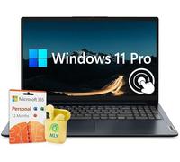Lenovo IdeaPad Touchscreen Laptop, 15.6" FHD Laptop, Intel Core i5-1235U Processor, Windows 11 Pro, 1-Year Microsoft Office 365, NLY Earphones, Blue (Intel Core i5, 40GB RAM | 2TB SSD)