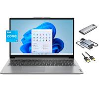 Lenovo IdeaPad Touchscreen Laptop, 15.6" Full HD Display, 6-Core i3-1215U (Beats i5-1135G7), 8GB RAM, 256GB SSD + 256GB Portable SSD, Webcam, KeyPad, 3-in-1 External Storage Bundle, Win 11