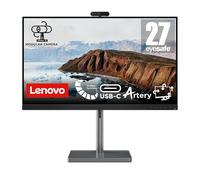 Lenovo L27m-30 27" Gaming Monitor with Eyesafe (FHD, IPS, 75Hz, 4ms, HDMI+VGA+USB-C, FreeSync, Metal Base with Speakers and Phone Stand) Tilt/Height/Swivel Adjustment - Black