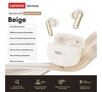 Lenovo LE217 TWS ANC Wireless Earphones Bluetooth 6.0 ANC Noise Reduction Earbuds Stereo Sound Headphones 38ms Ultra-low Latency Black